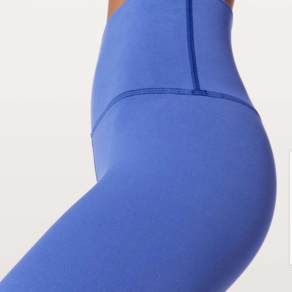 SOLD Lululemon align MORROCAN BLUE crops sz 8 - Picture 1 of 6
